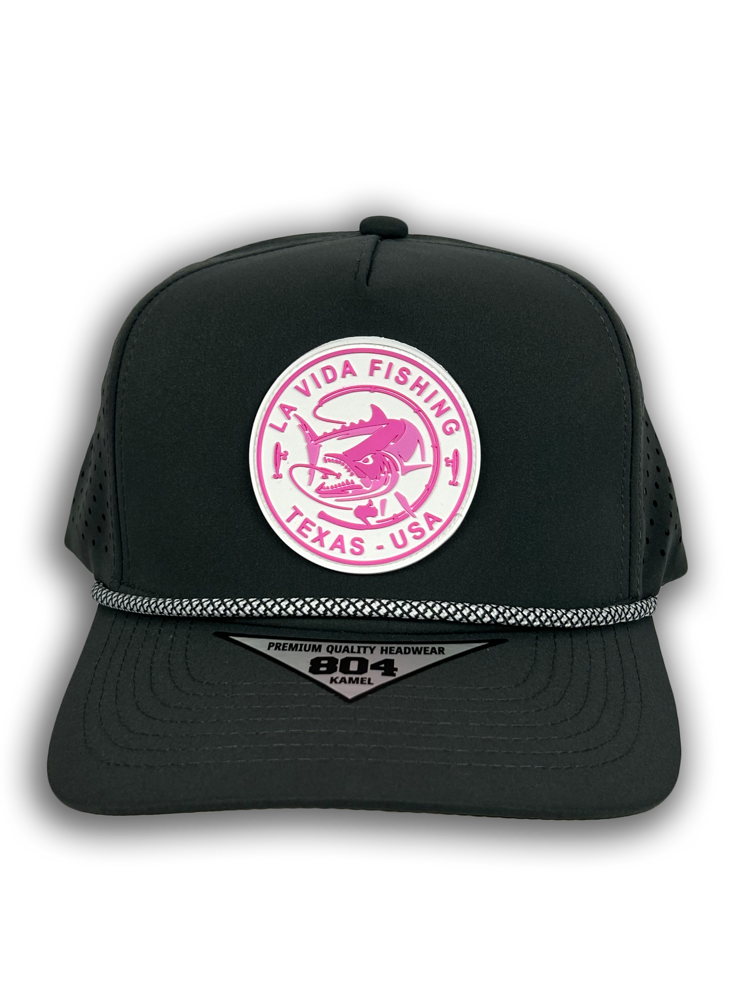 LaVidaFishing Performance Rope Pink Logo Snapbacks